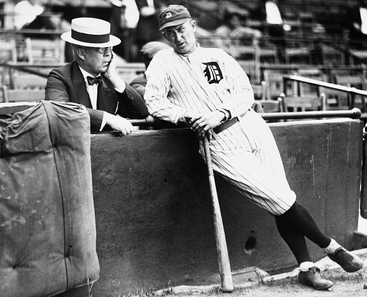 Ty Cobb in 1921 on the Detroit Tigers