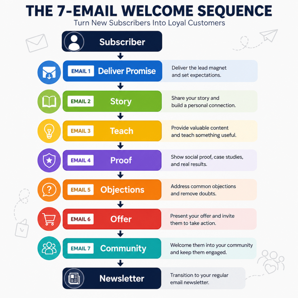 the 7 email welcome sequence
