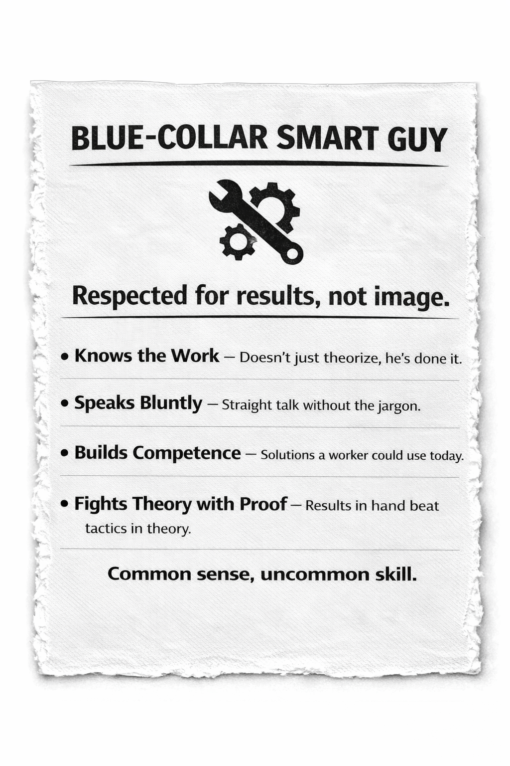 Blue-Collar Smart Guy Authority Style