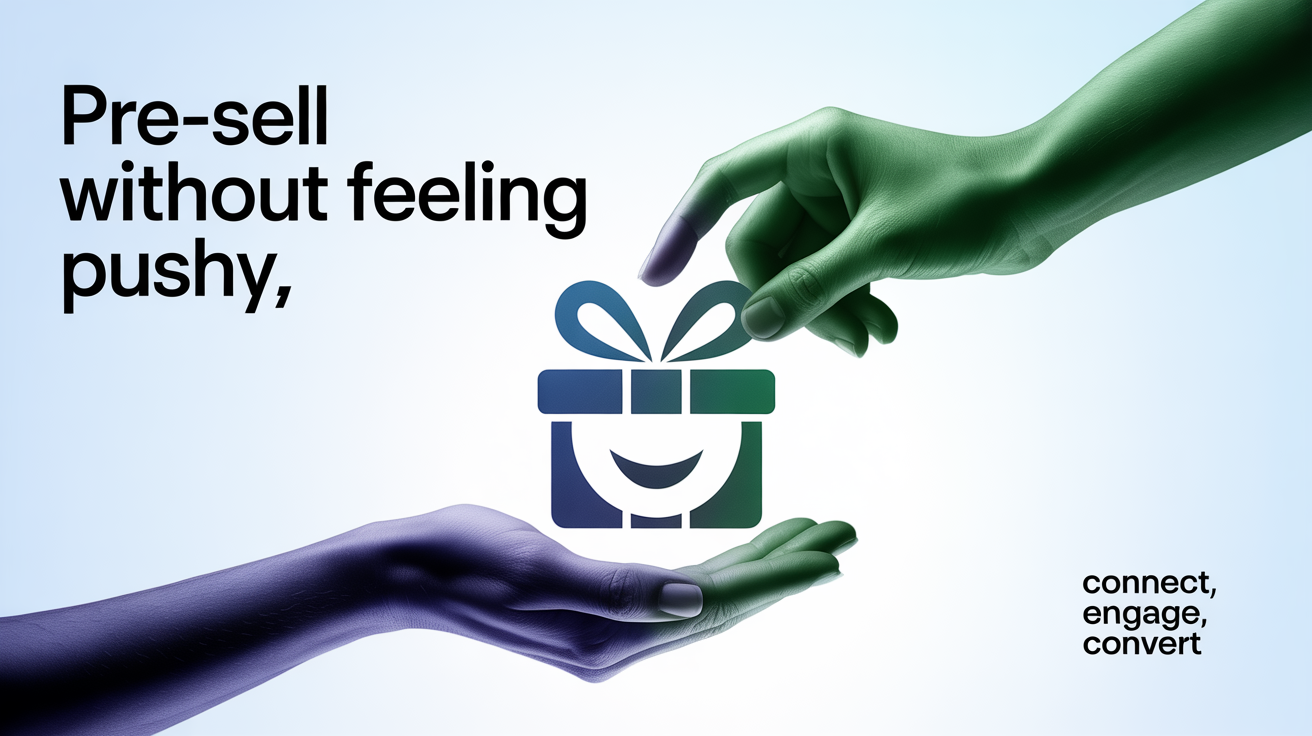 pre sell without feeling pushy