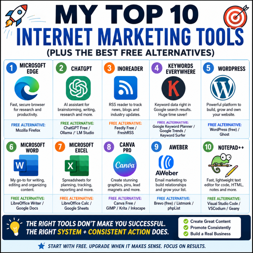 My Top 10 Internet Marketing Tools for 2026 (Plus the Best Free Alternatives) 3 top ten internet marketing tools for 2026 square