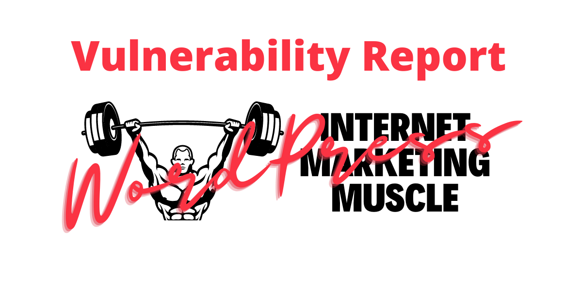 WordPress vulnerability report